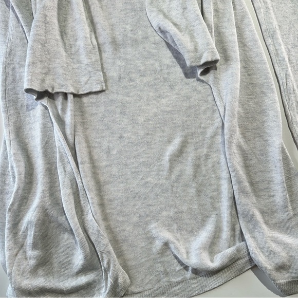 One Grey Day open cardigan lightweight viscose longline drape gray Large - Picture 4 of 11
